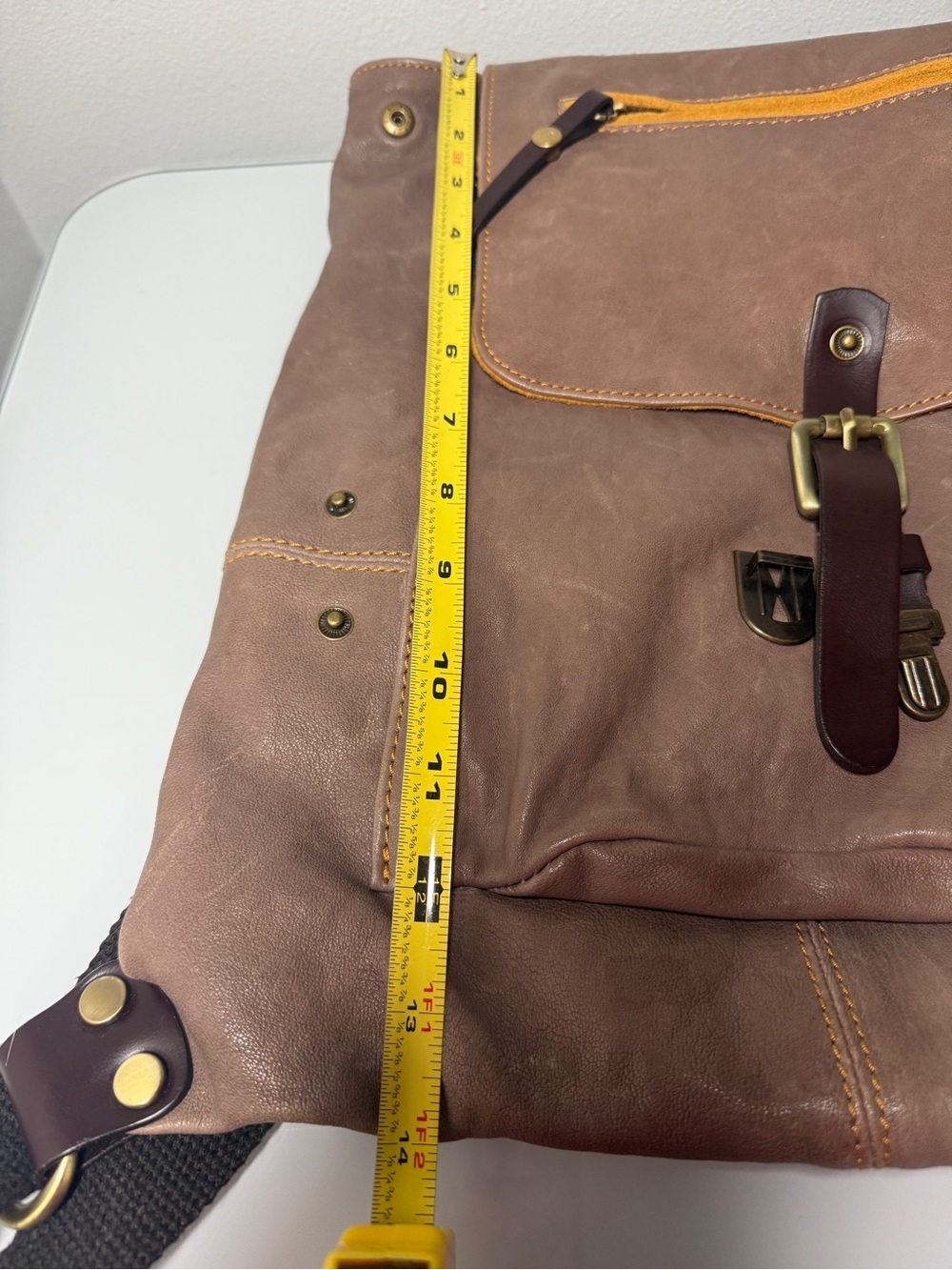 Made in Italy 100% Genuine Leather Backpack Rucksack - Picture 6 of 6